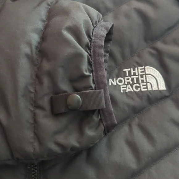The North Face 550 Flare Goose Down Black Zip Jacket Size SP - Picture 10 of 16